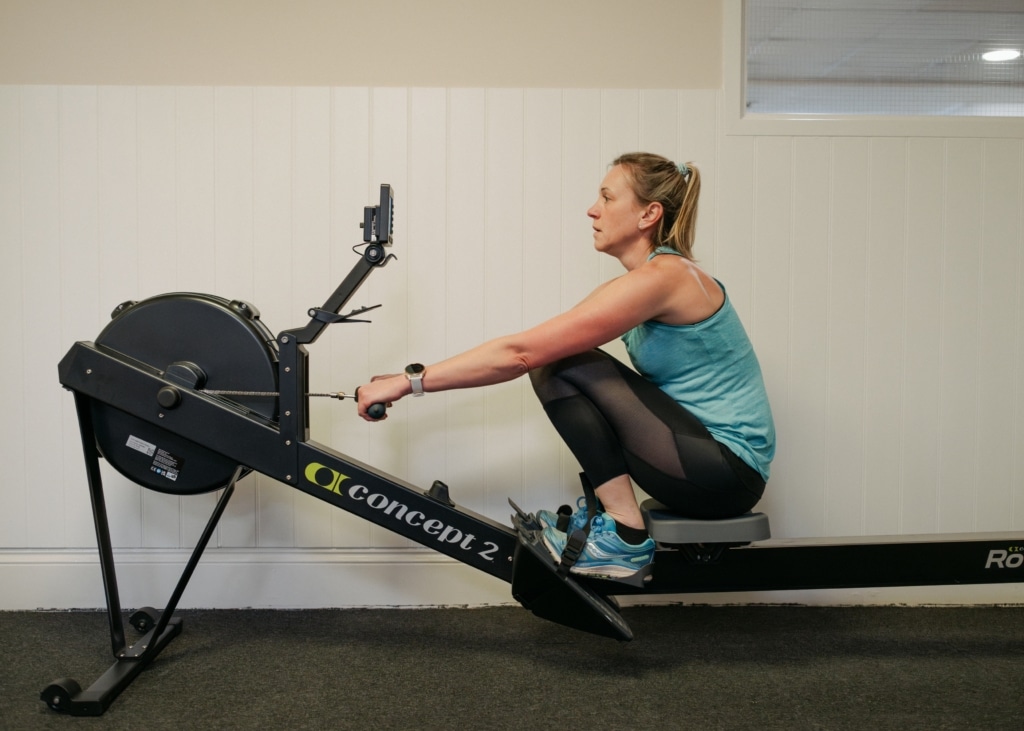The Falmouth's newly renovated gym rowing machine